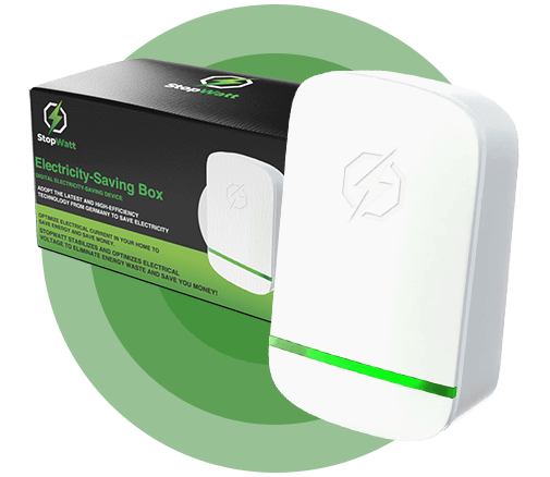 StopWatt plug-in device and box